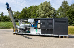 Slootsmid decanter voor scheiding van vaste en dunne mest