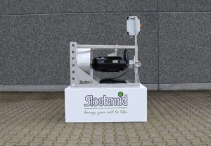 Slootsmid RVS dompelmixer voor mestmenging in mestkelders