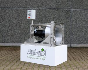 Slootsmid RVS dompelmixer voor mestmenging in mestkelders